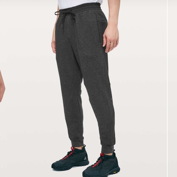 Lululemon At Ease Jogger in Heathered Black